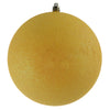 Vickerman N591578DG 6" Yellow Glitter Ball Ornament 4 Per Bag