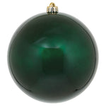 Vickerman N592074DCV 8" Midnight Green Candy Ball Ornament