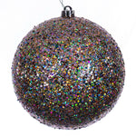 Vickerman N592099DQ 8" Multi-Color Sequin Glitter Ball Christmas Ornament Uv Resistant