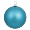 Vickerman N593012DMV 12" Turquoise Matte Ball Ornament