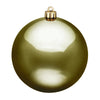 Vickerman N592514DSV 10" Olive Shiny Ball Ornament