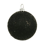 Vickerman N592017DQ 8" Black Sequin Ball Ornament
