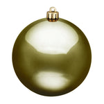 Vickerman N593014DSV 12" Olive Shiny Ball Ornament