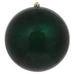 Vickerman N593074DCV 12" Midnight Green Candy Ball Ornament