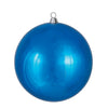 Vickerman N594002DSV 15.75" Blue Shiny Ball Ornament