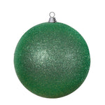 Vickerman N594004DG 15.75" Green Glitter Ball Ornament