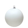 Vickerman N594011DMV 15.75" White Matte Ball Ornament