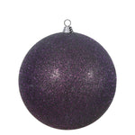 Vickerman N594026DG 15.75" Plum Glitter Ball Ornament