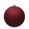 Vickerman N594065DG 15.75" Burgundy Glitter Ball Ornament