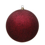 Vickerman N594065DG 15.75" Burgundy Glitter Ball Ornament