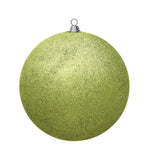 Vickerman N594073DG 15.75" Lime Glitter Ball Ornament
