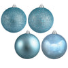 Vickerman N591232A 4.75" Baby Blue 4-Finish Ball Ornament Assortment 4 Per Box