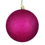 Vickerman N592021DG 8" Berry Red Glitter Ball Ornament