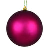 Vickerman N592521DMV 10" Berry Red Matte Ball Ornament