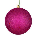 Vickerman N592021DQ 8" Berry Red Sequin Ball Ornament
