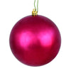 Vickerman N590621DSV 2.4" Berry Red Shiny Ball Uv  24 Per Bag