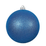 Vickerman N592002DG 8" Blue Glitter Ball Ornament