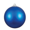 Vickerman N591502DMV 6" Blue Matte Ball Ornament 4 Per Bag