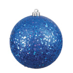 Vickerman N592502DQ 10" Blue Sequin Ball Ornament