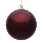 Vickerman N591565DCV 6" Burgundy Candy Ball Ornament 4 Per Bag