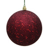 Vickerman N593065DQ 12" Burgundy Sequin Ball Ornament