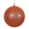 Vickerman N592018DG 8" Burnished Orange Glitter Ball Ornament