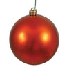 Vickerman N592518DMV 10" Burnished Orange Matte Ball Ornament