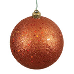 Vickerman N593018DQ 12" Burnished Orange Sequin Ball Ornament