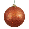 Vickerman N592018DQ 8" Burnished Orange Sequin Ball Ornament
