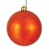 Vickerman N592518DSV 10" Burnished Orange Shiny Ball Ornament