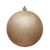 Vickerman N593080DG 12" Cafe Latte Glitter Ball Ornament