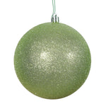 Vickerman N592054DG 8" Celadon Glitter Ball Ornament