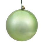 Vickerman N591554DSV 6" Celadon Shiny Ball Ornament 4 Per Bag