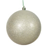 Vickerman N593038DG 12" Champagne Glitter Ball Ornament