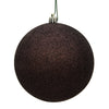 Vickerman N593075DG 12" Chocolate Glitter Ball Ornament