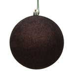 Vickerman N593075DG 12" Chocolate Glitter Ball Ornament