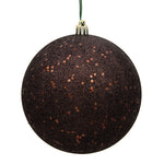 Vickerman N592075DQ 8" Chocolate Sequin Ball Ornament
