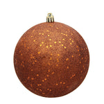 Vickerman N591588DQ 6" Copper Sequin Ball Ornament 4 Per Bag