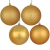 Vickerman N593033DA 12" Copper/Gold 4-Finish Ball Asst Drill 4 Per Bag