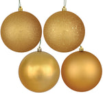 Vickerman N593033DA 12" Copper/Gold 4-Finish Ball Asst Drill 4 Per Bag