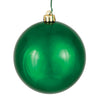 Vickerman N591224DSV 4.75" Emerald Shiny Ball Ornament 4 Per Bag