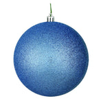 Vickerman N592529DG 10" Periwinkle Glitter Ball Ornament
