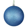 Vickerman N591229DQ 4.75" Periwinkle Sequin Ball Ornament 4 Per Bag