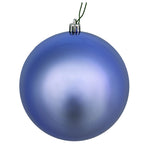 Vickerman N592529DSV 10" Periwinkle Shiny Ball Ornament