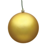 Vickerman N592508DMV 10" Gold Matte Ball Ornament