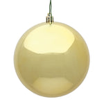 Vickerman N591208DSV 4.75" Gold Shiny Ball Ornament 4 Per Bag