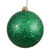 Vickerman N591204DQ 4.75" Green Sequin Ball Ornament 4 Per Bag