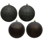 Vickerman N595484A 1.6" Gunmetal 4-Finish Ball Ornament Assortment 96 Per Box