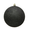 Vickerman N592084DG 8" Gunmetal Glitter Ball Ornament