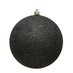 Vickerman N592084DG 8" Gunmetal Glitter Ball Ornament